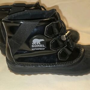 Sorel Black Waterproof Winter Boots